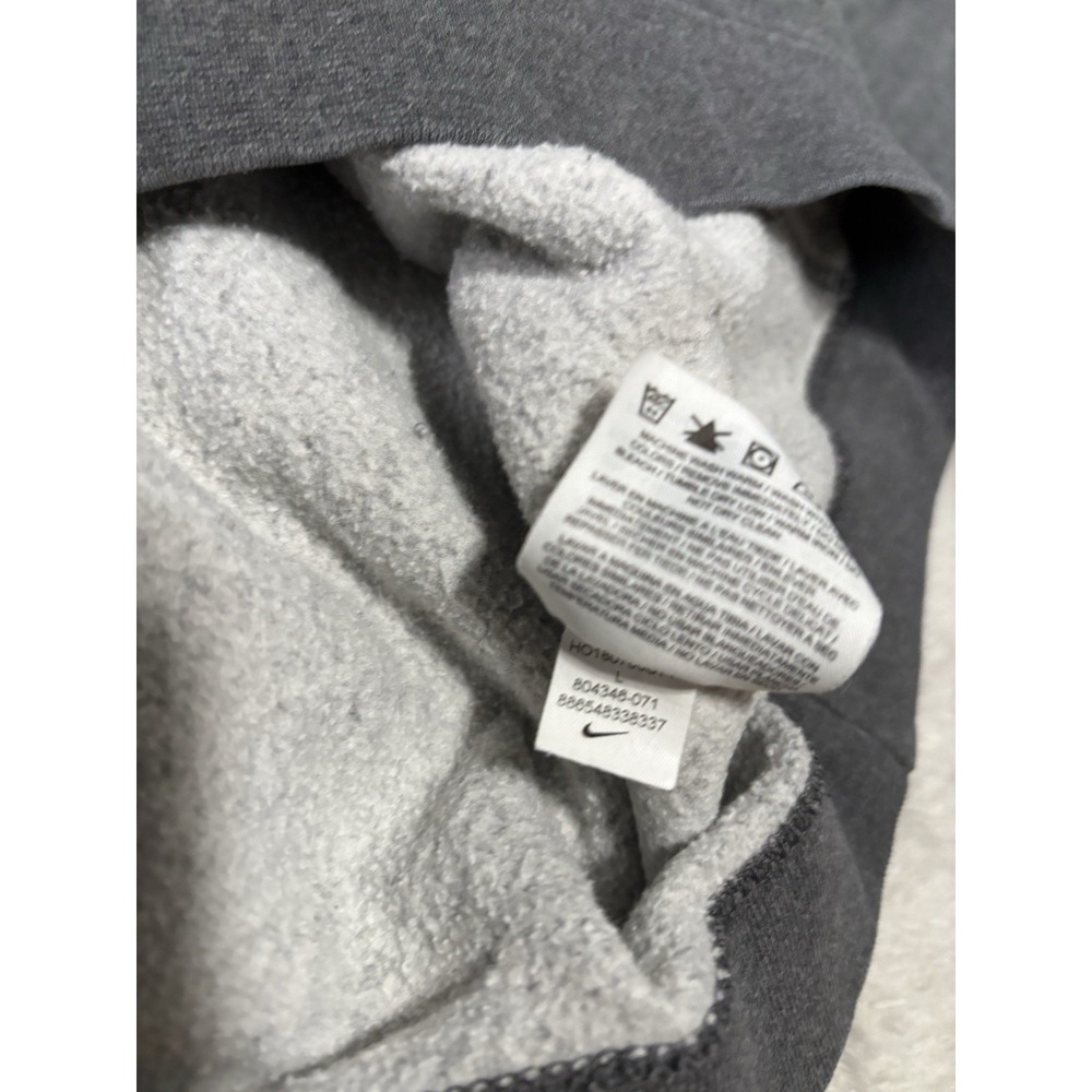 Nike Men's Gray Hoodie Large Pullover Sweater Long Sleeve Training - Picture 7 of 8